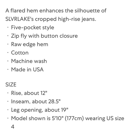 Slvrlake Frankie Yoke crop bootcut jeans - Picture 3 of 13